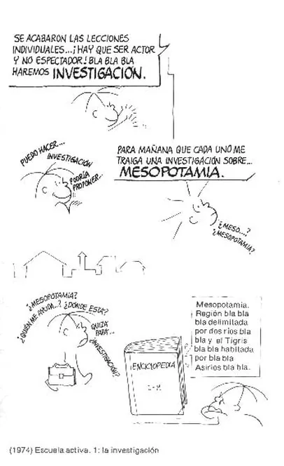 aprendizaje y psicología. viñeta de practica. preguntas de psicologia, sujeto y aprendizaje