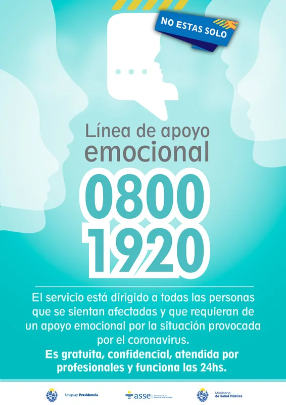 Línea de apoyo emocional. ASSE Uruguay