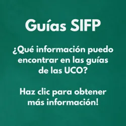 que información hay en las guias sifp, guias uco, fpsico