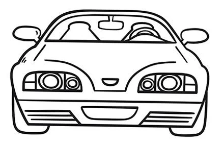 Ejemplo de pareidolia: un auto visto de frente cuya forma parece una cara